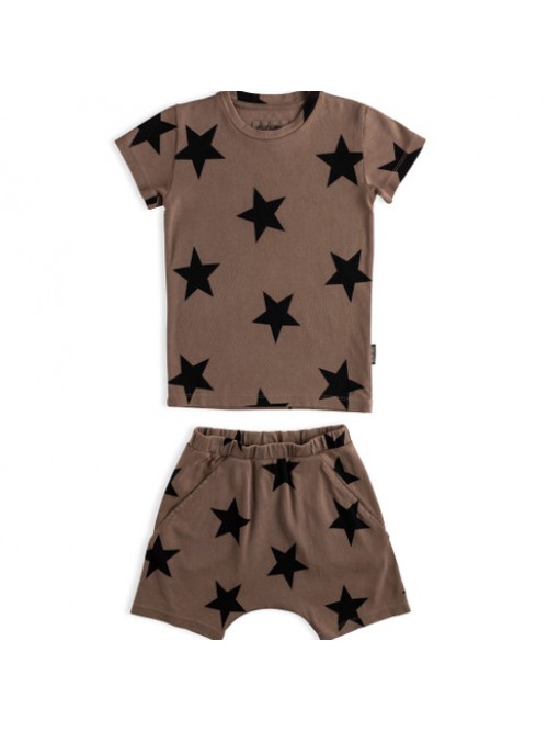 STAR SHORT LOUNGEWEAR EARTH BROWN