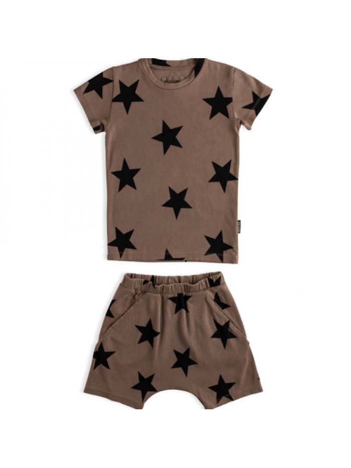 STAR SHORT LOUNGEWEAR EARTH BROWN