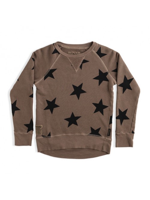 STAR SWEATSHIRT EARTH BROWN