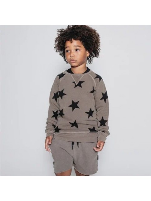 STAR SWEATSHIRT EARTH BROWN