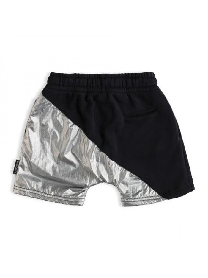 DUO SWEATSHORTS BLACK/SILVER