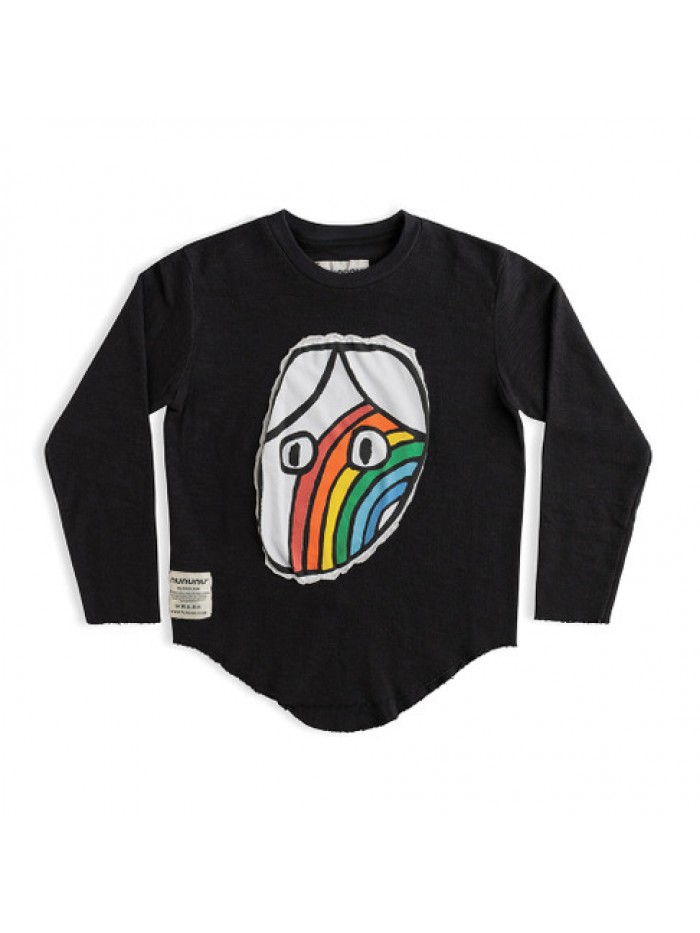   RAINBOW DUDE PATCH SHIRT BLACK