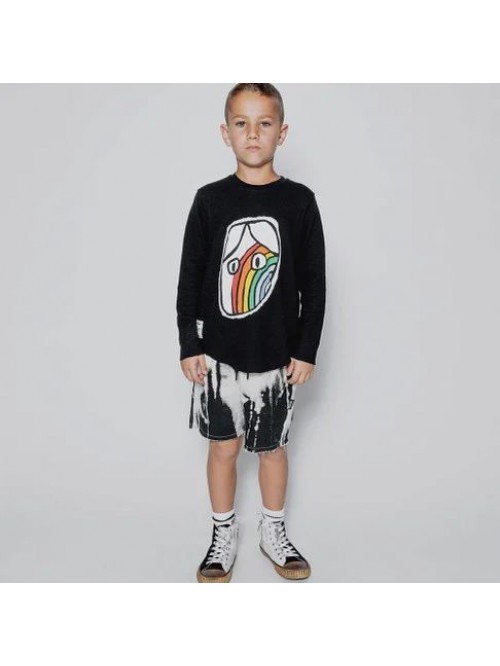   RAINBOW DUDE PATCH SHIRT BLACK