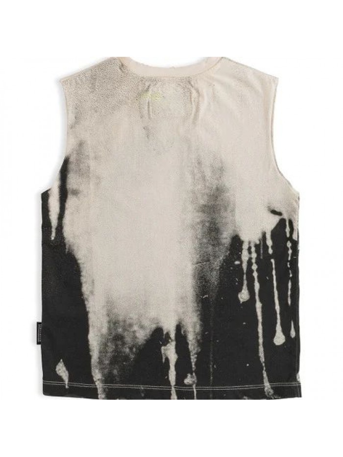 MELTING MASK SLEEVELESS SHIRT NATURAL