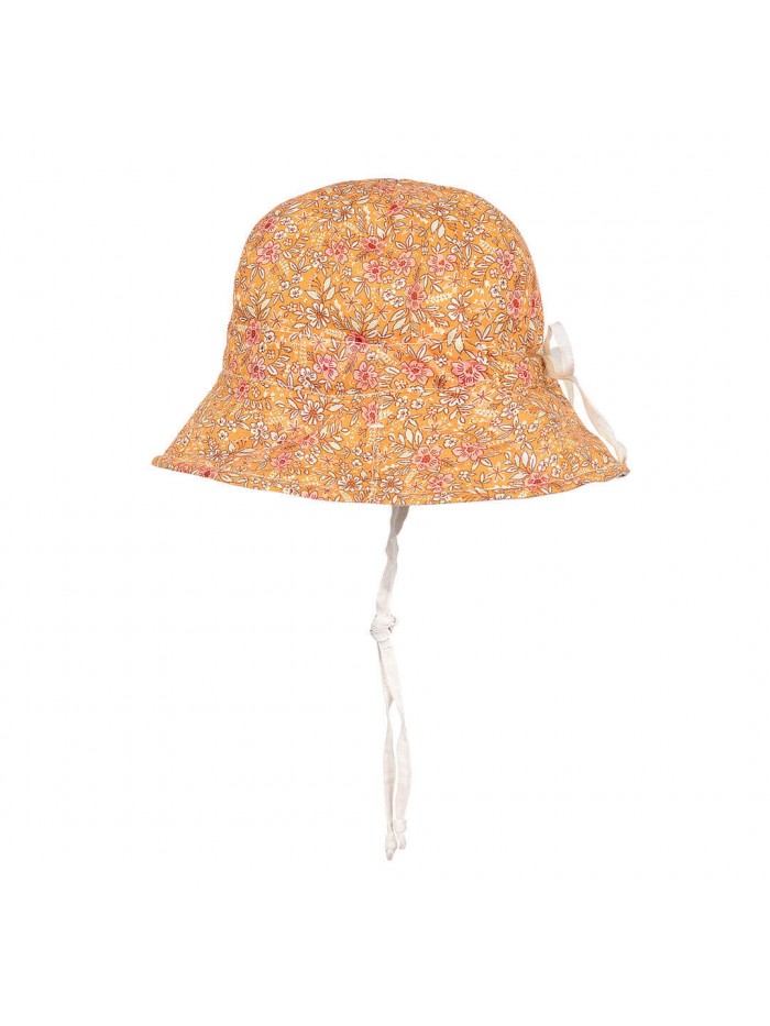 'Wanderer' Girls Reversible Sun Hat - Alice / Flax