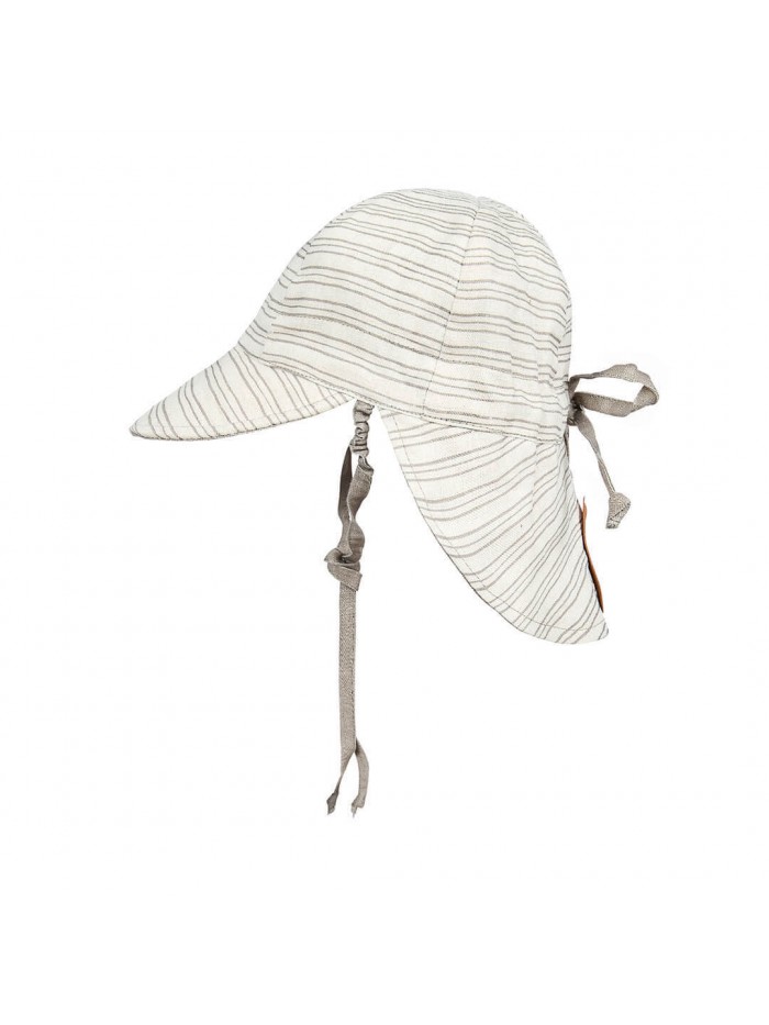 'Lounger' Baby Reversible Flap Sun Hat - Leo / Moss