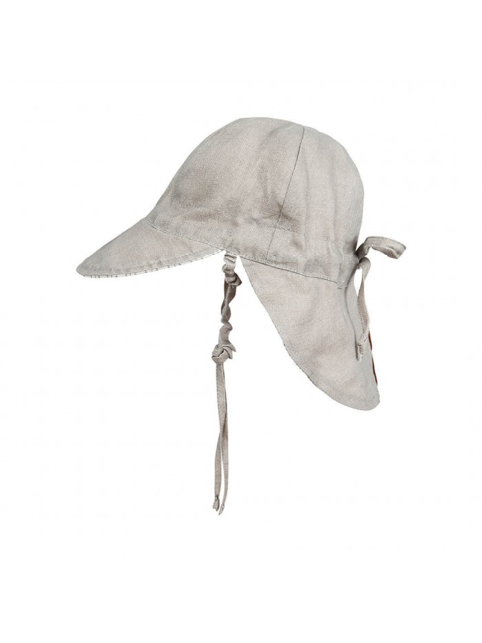 'Lounger' Baby Reversible Flap Sun Hat - Leo / Moss