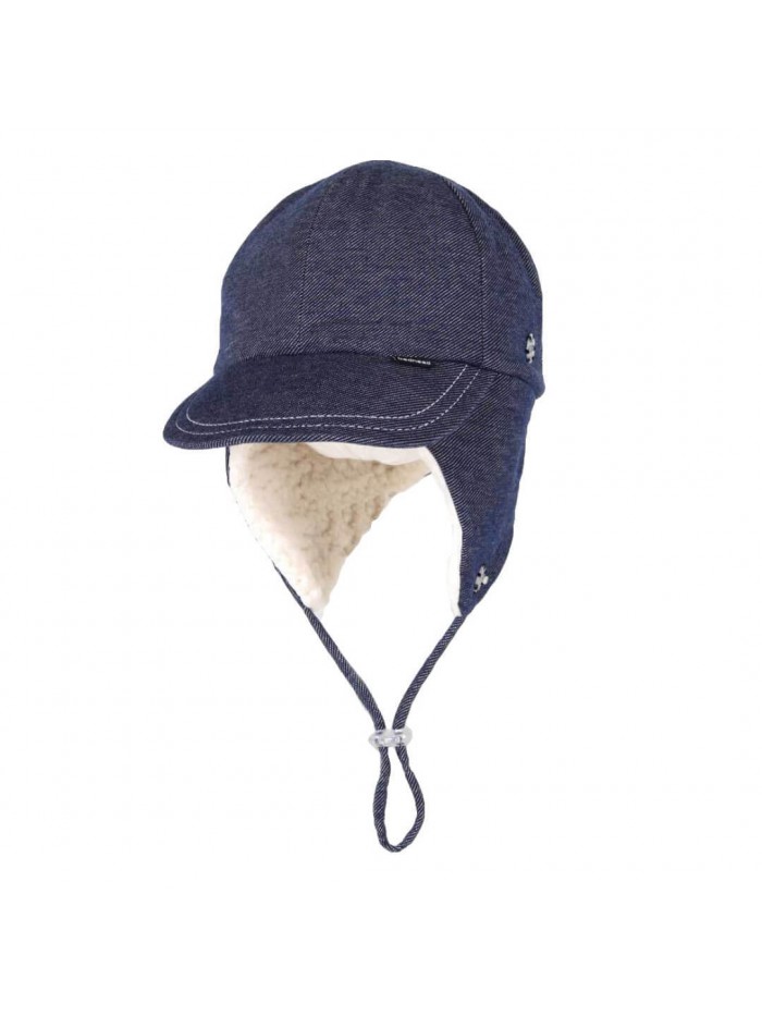 Fleecy Legionnaire Winter Hat - Denim