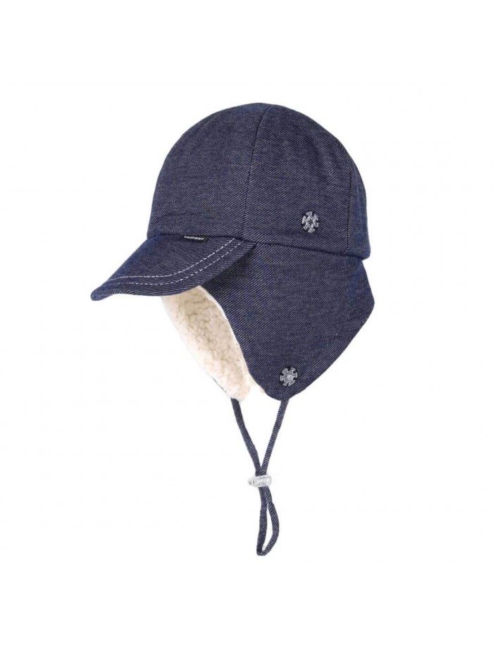 Fleecy Legionnaire Winter Hat - Denim